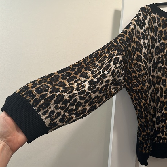 The Kooples cheetah sweater oversized size small - Picture 8 of 9
